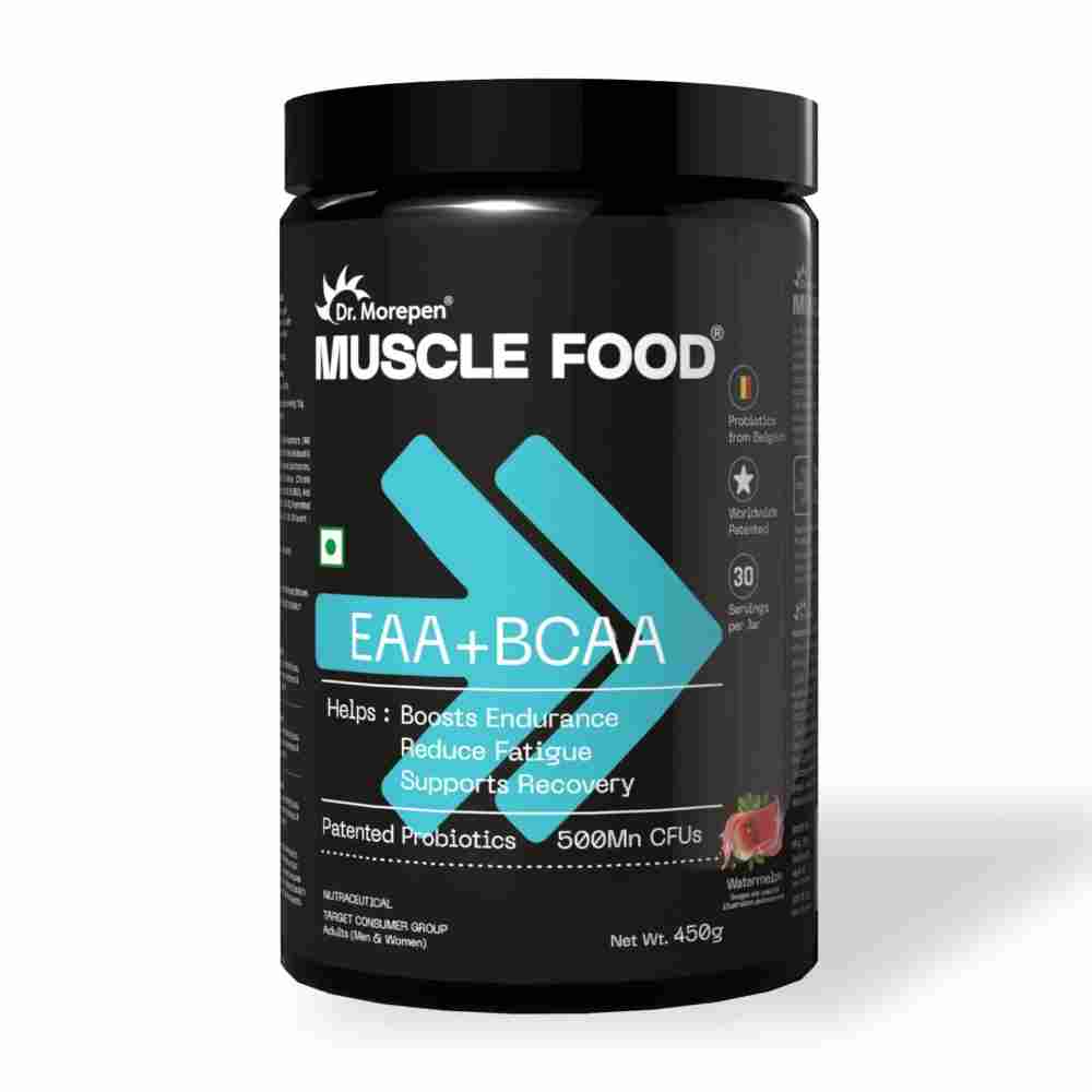 Dr. Morepen MUSCLE FOOD EAA+BCAA - WATERMELON (450 gms)