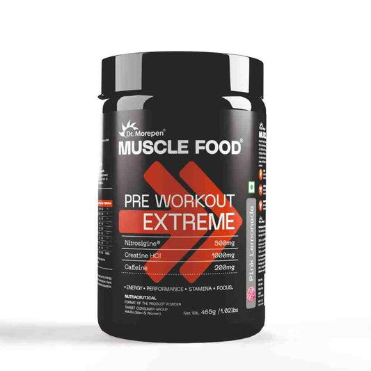Dr. Morepen Pre-workout Extreme Pink Lemonade- 465 gms