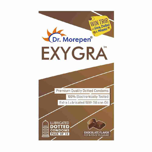 Dr. Morepen Exygra Chocolate flavoured Condoms - 10 Units