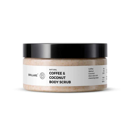 Brillare Coffee & Coconut Body Scrub Energized & Moisturised Skin- 200 ml