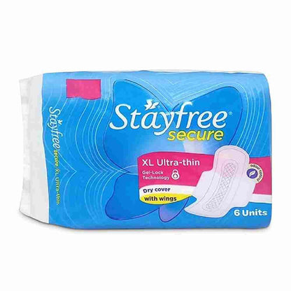 Stayfree Secure Ultra Thin with Wings XL (6 Pads)
