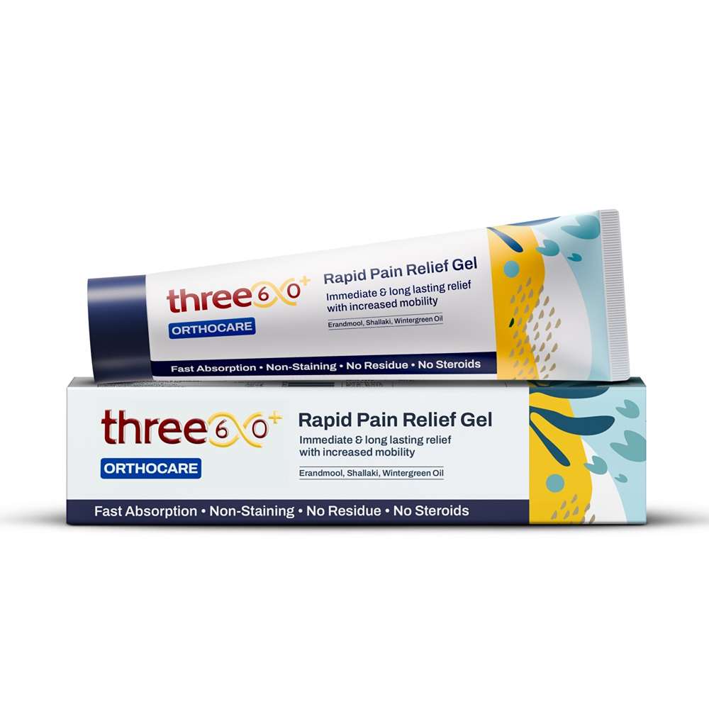 three60+ RAPID PAIN RELIEF Gel (50 gms)