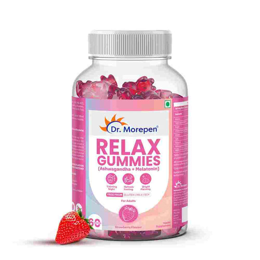 Dr. Morepen Relax Gummies with Ashwagandha & Melatonin (60 Gummies)