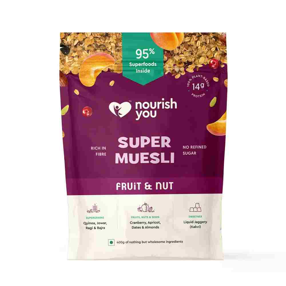 Nourish You Super Muesli Fruit & Nut (400 gms)