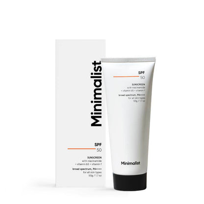 Minimalist SPF 50 Sunscreen for Women & Men (50 gms)