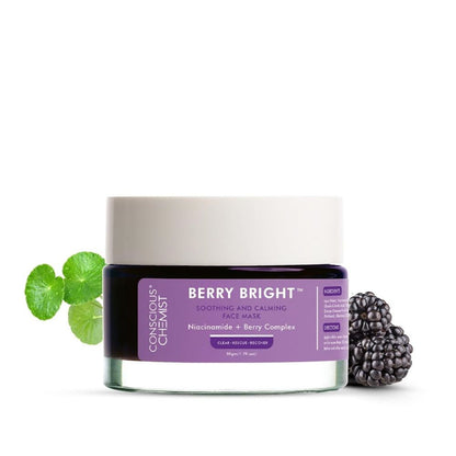 Conscious Chemist Pore Refining Face Mask With Niacinamide & Berry Complex (50 gms)