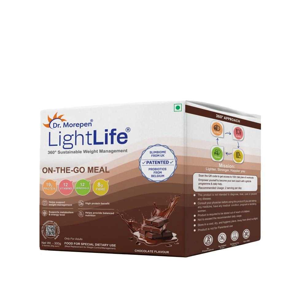 Dr. Morepen LightLife On-The-Go Meal - 60g Each (5 Sachets)
