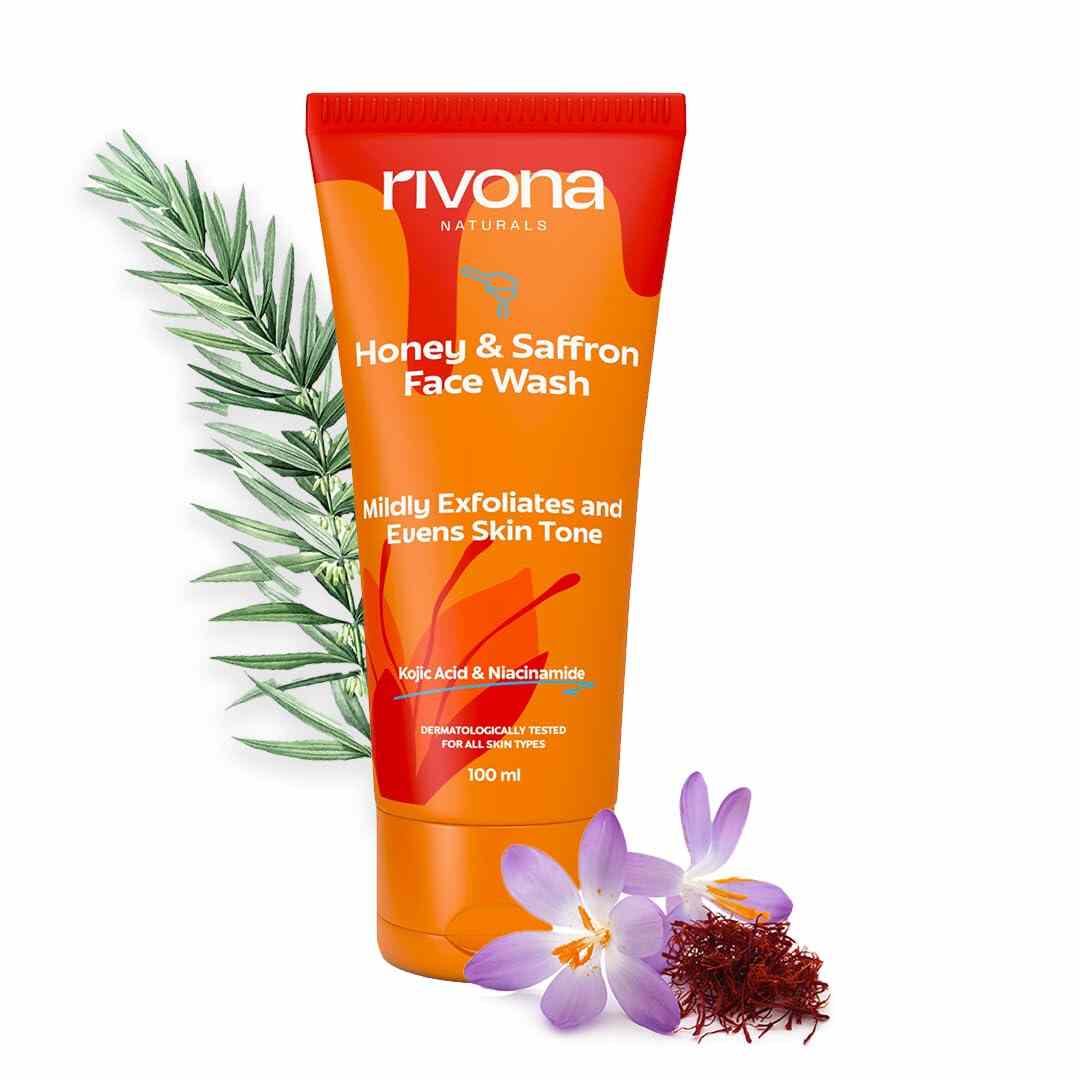 RIVONA NATURALS Honey Saffron Face Wash (100ml)