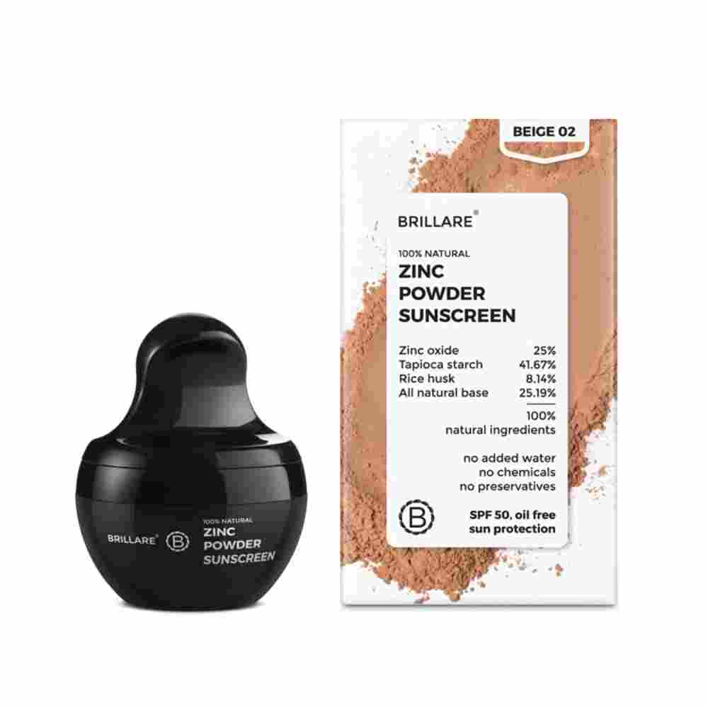 Brillare ZINC Powder Sunscreen - Beige 02