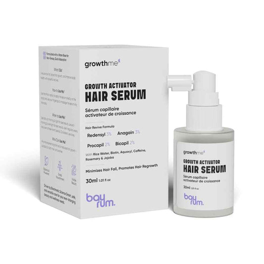 Bayrum Hair Growth Serum | Hair Fall Control & Regrowth | Redensyl 3%, Anagain 3%, Procapil | With Biotin, Caffeine & Rosemary | Men & Women (30 ml)