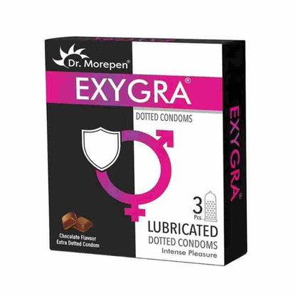 Dr. Morepen Exygra Chocolate Flavored Condoms (3 pcs)