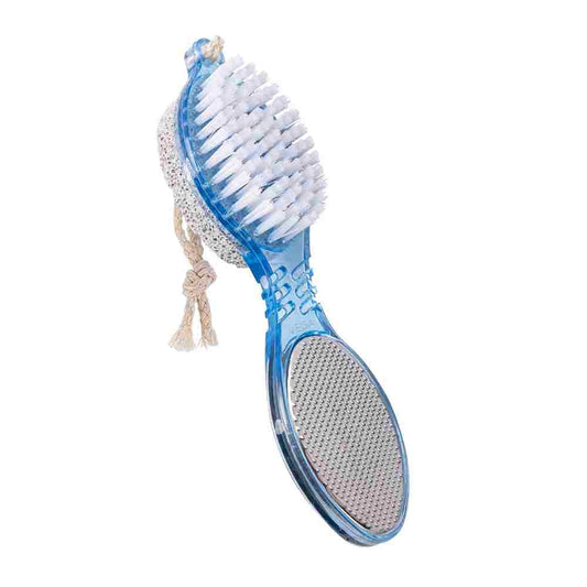 Vega 4 In 1 Foot Pedicure Brush, Pumice Stone, Scrubber & File