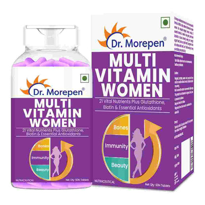 Dr. Morepen Multivitamin Women With Calcium & Herbal Extracts (60 Veg Tablets)