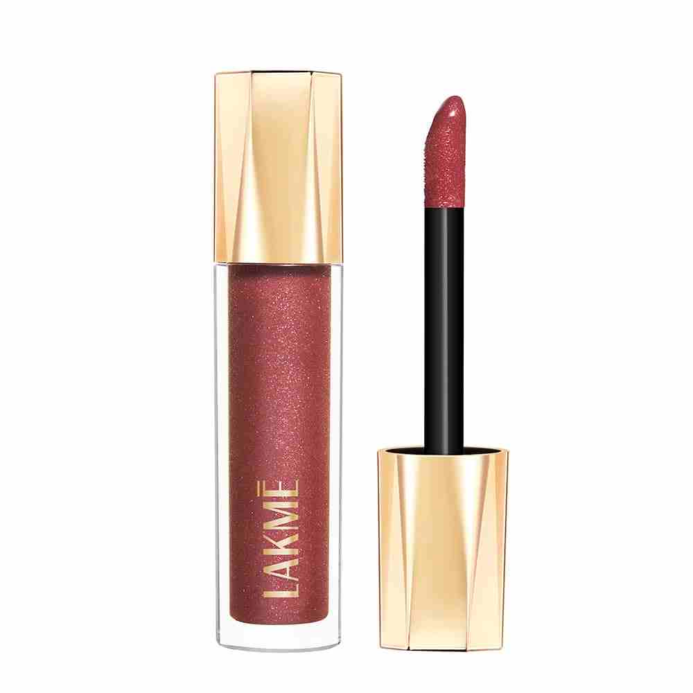 Lakme Glitterati Lip Glaze - 303 Caramel Drizzle (5ml)