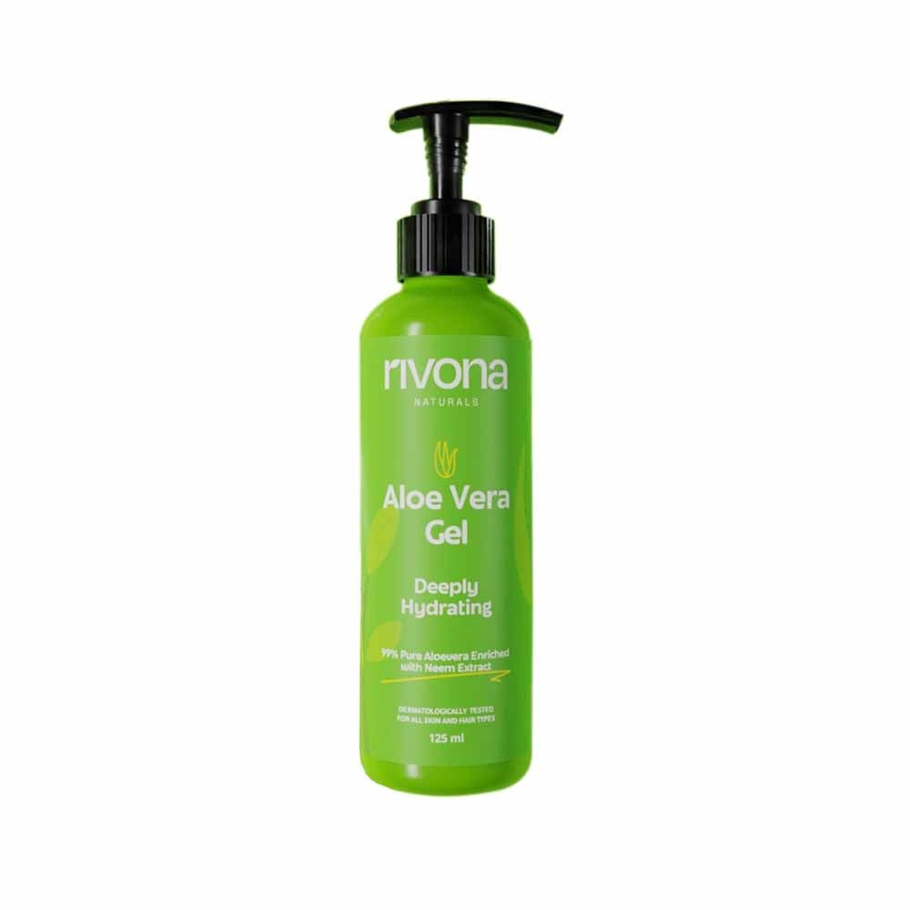 RIVONA NATURALS 99% Pure & Organic Soothing Aloe Vera Gel (125ml)