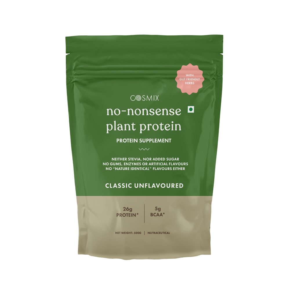 Cosmix No Nonsense Plant Protein - Classic Unflavoured (500 gms)
