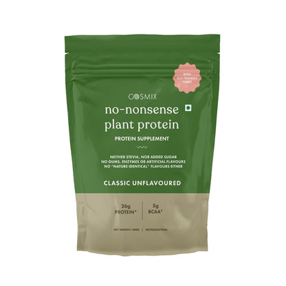 Cosmix No Nonsense Plant Protein - Classic Unflavoured (500 gms)