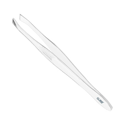 GUBB Flat Tweezer For Eyebrows & Upper Lip - Stainless Steel Flat Tip Tweezer For Hair Removal - Hair Plucker - Upper Lips, Eyebrows, Fast & Easy to Use Hair Tweezer - Sturdy & Rust Resistant