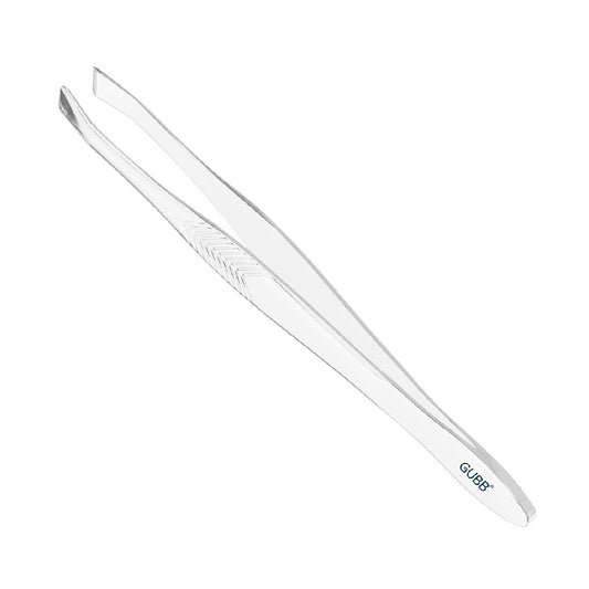 GUBB Flat Tweezer For Eyebrows & Upper Lip - Stainless Steel Flat Tip Tweezer For Hair Removal - Hair Plucker - Upper Lips, Eyebrows, Fast & Easy to Use Hair Tweezer - Sturdy & Rust Resistant