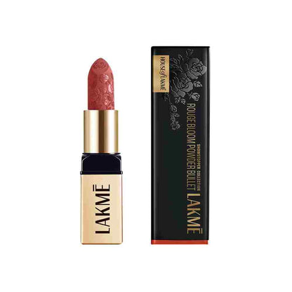 Lakme Rouge Bloom Powder Matte Bullet - Brick Bloom 210 (4 gms)
