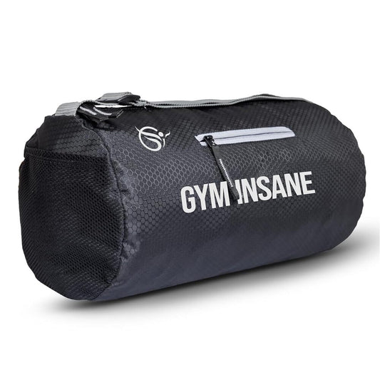 GYM INSANE Honey Comb Polyster Duffle Bag with Shoe Compartment for Men & Women - Color Black (16 Ltr)