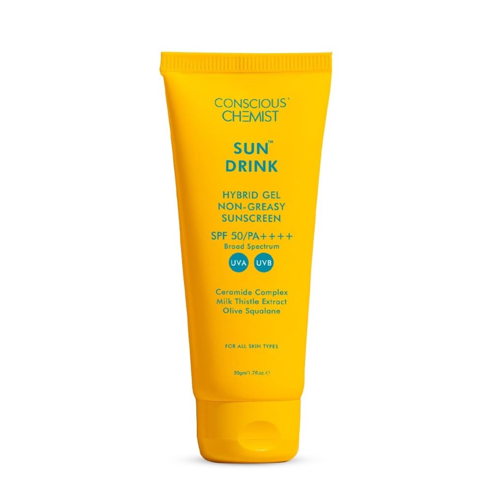 Conscious Chemist Sun Drink Hybrid Lightweight Gel Sunscreen Spf50 Pa++++ (50 gms)