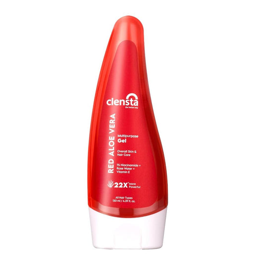 Clensta Red Aloe Vera Multipurpose Gel With 1% Niacinamide For Moisturizing (130ml)