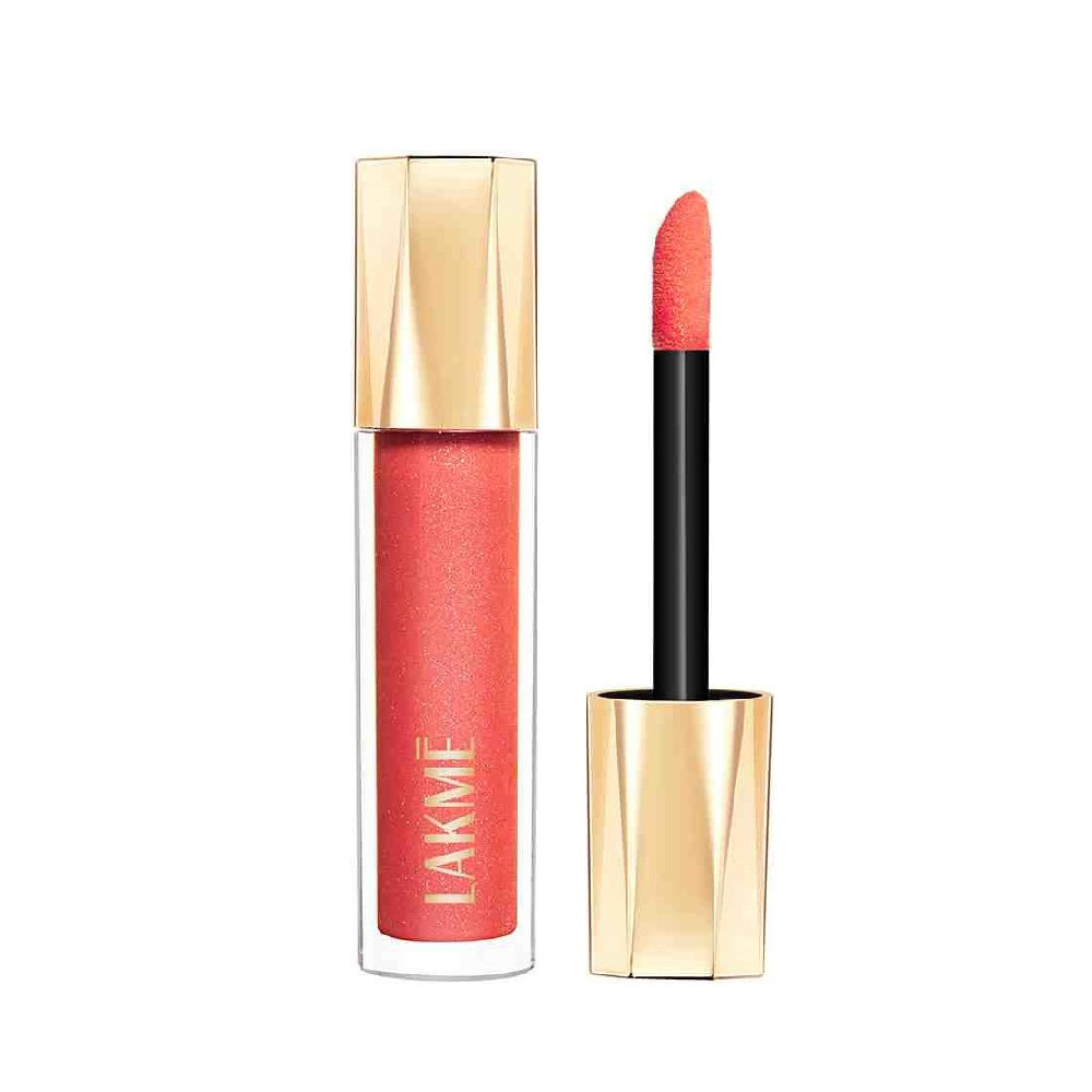 Lakme Glitterati Lip Glaze - 202 Peach Punch (5ml)