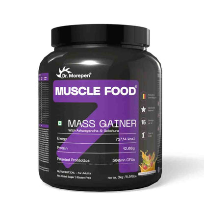 Dr. Morepen Mass Gainer Strawberry & Banana- 3 kg