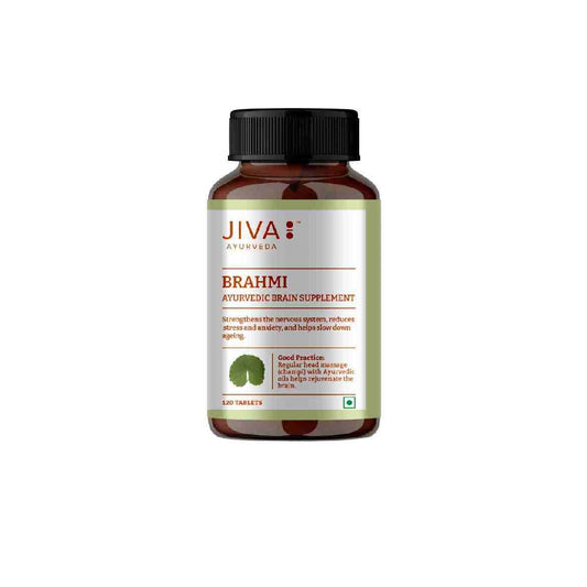 Jiva Brahmi Tablet for Mind Wellness Strengthens Nervous System (120 Tablets)