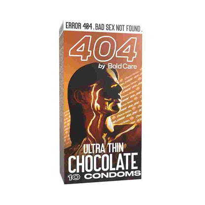 Bold Care 404 Super Ultra Thin Chocolate Flavored Condoms For Men, 60 Microns with Disposable Pouches (50 gms)
