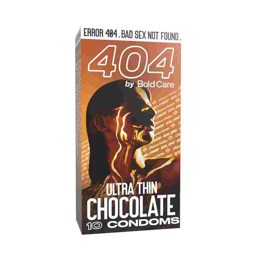 Bold Care 404 Super Ultra Thin Chocolate Flavored Condoms For Men, 60 Microns with Disposable Pouches (50 gms)