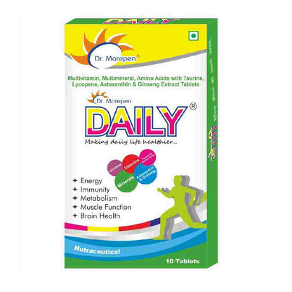 DR. MOREPEN Daily Multivitamin Tablets for Women & Men, Multivitamins & Minerals Supplement - 10 Veg Tablets