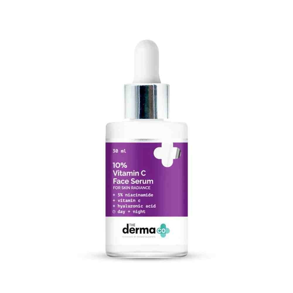 The Derma Co 10% Vitamin C Face Serum with Vitamin C 5% Niacinamide & Hyaluronic Acid for Skin Radiance (30ml)