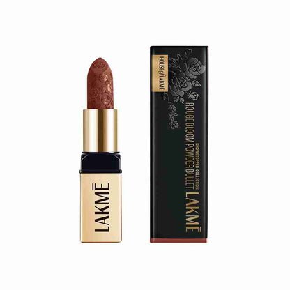 Lakme Rouge Bloom Powder Matte Bullet - Cocoa Carnation 204 (4 gms)