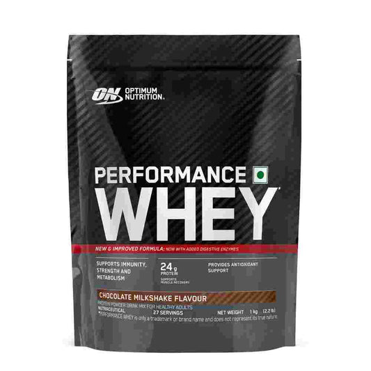 Optimum Nutrition (ON) Performance Whey Protein Powder 1Kg (Chocolate Milkshake)