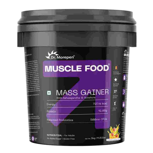 Dr. Morepen Mass Gainer Strawberry & Banana- 5 kg
