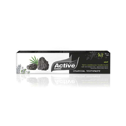 DR. MOREPEN Active Smile Charcoal Toothpaste for Teeth Whitening & Bad Breath Removal (100 gms)