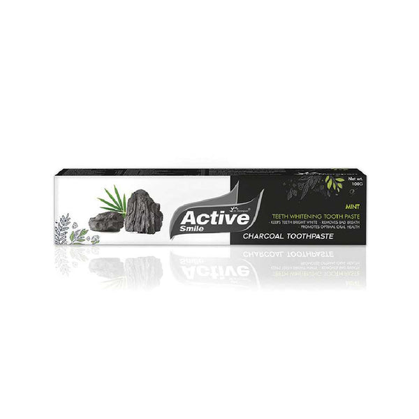DR. MOREPEN Active Smile Charcoal Toothpaste for Teeth Whitening & Bad Breath Removal (100 gms)