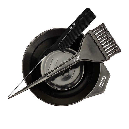 GUBB Hair Colouring Kit with Strong Nylon Bristles, Perfect For Hair Dyeing & Mehandi, Tail Comb & Mixing Bowl, Complementary Comb for Hair Partition