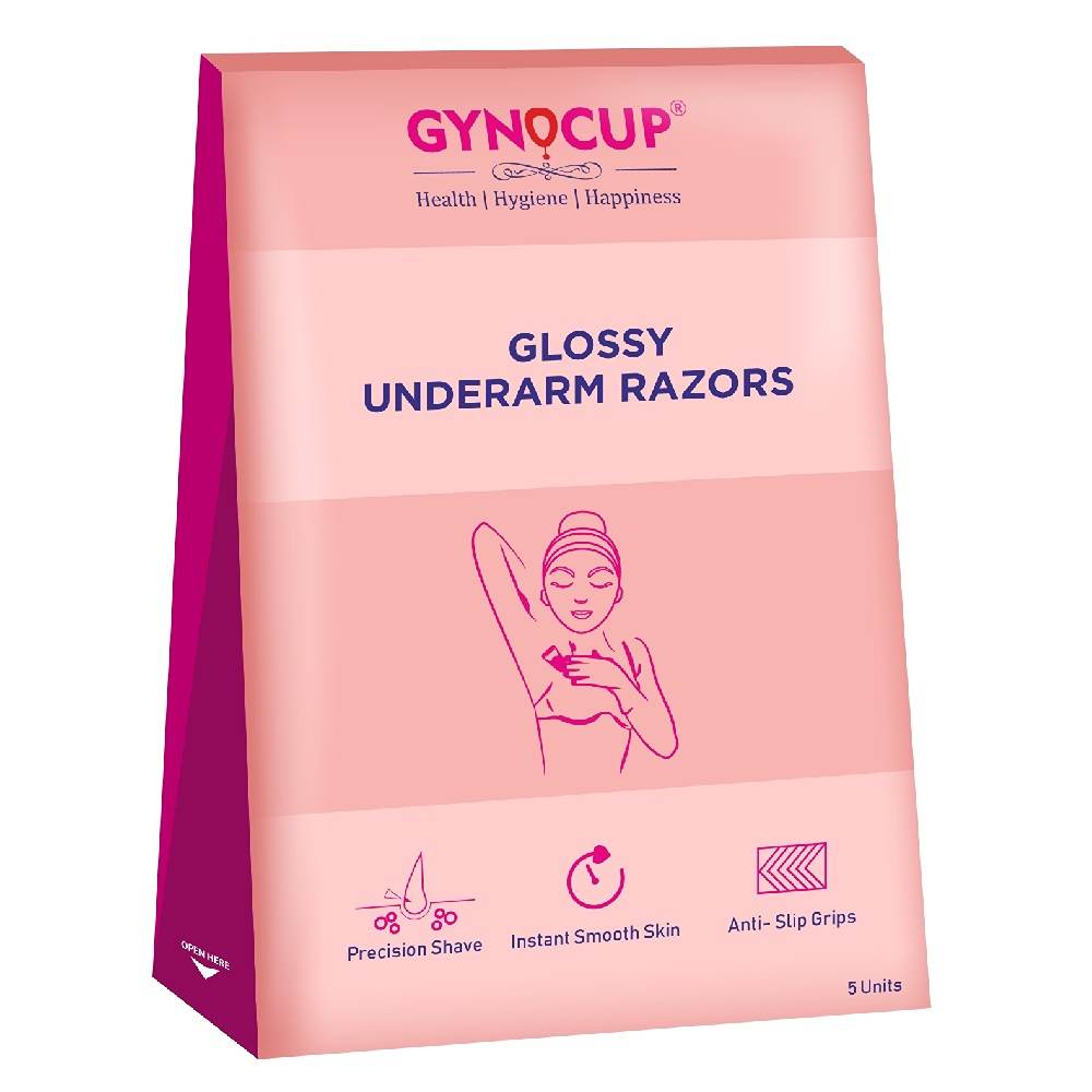 Gynocup Body & Underarm Hair Removal Razor For Women, Girls (Pack Of 5)