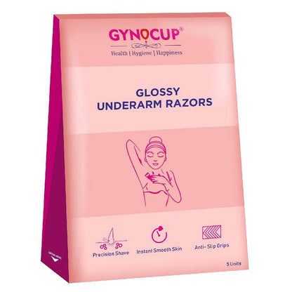 Gynocup Body & Underarm Hair Removal Razor For Women, Girls (Pack Of 5)