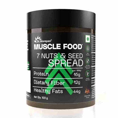 Dr. Morepen Muscle Food 7 Nut & Seed Spread | Power-Packed Nuts & Seeds Protein Spread- 100 gms