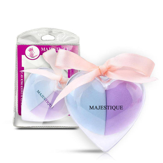 Majestique Heart Shape Beauty Blender FC67 for Liquid, Cream & Powder, Makeup Sponges (Color May Vary)