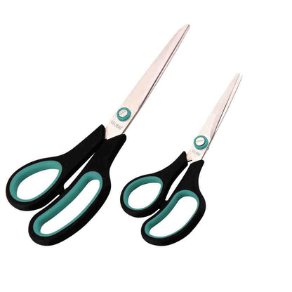 GUBB All Purpose Scissor Set For Hair Cut, Kitchen Use, Craft & Tailoring Professional - Large & Medium
