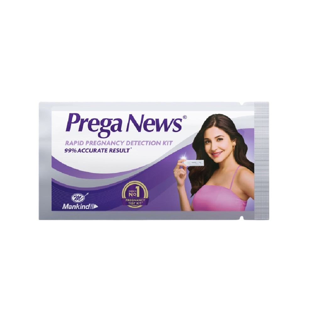 Prega News One Step Urine HCG Pregnancy Test Kit (1 Tests)