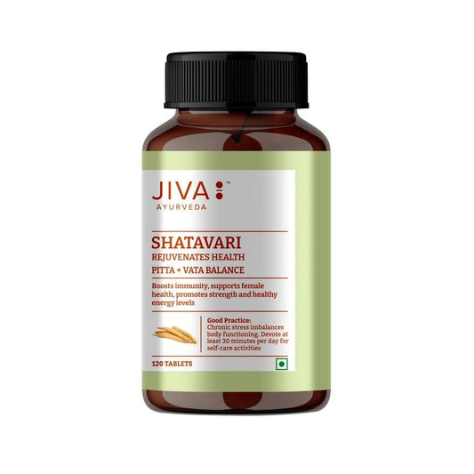 Jiva Shatavari Tablets for Female Reproductive System (120 Tablets)