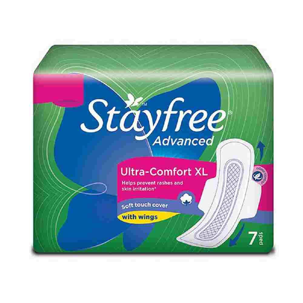 Stayfree Advanced Ultra-Comfort Napkins with Wings 7 Pads (Extra Large)