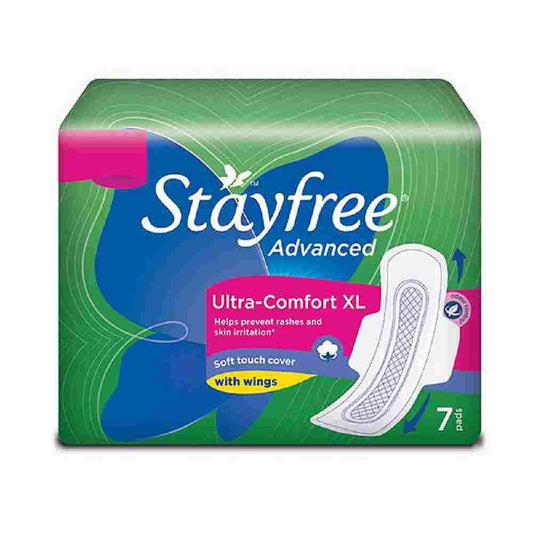 Stayfree Advanced Ultra-Comfort Napkins with Wings 7 Pads (Extra Large)