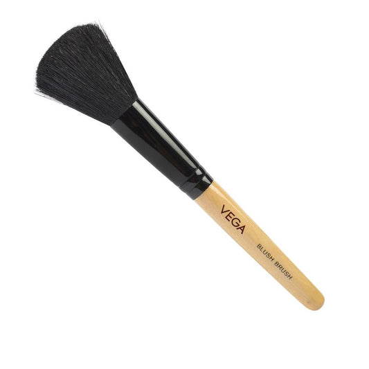 Vega Blush Brush With Wooden Handle And Natural Animal/Synthetic Hair (Ev-19)